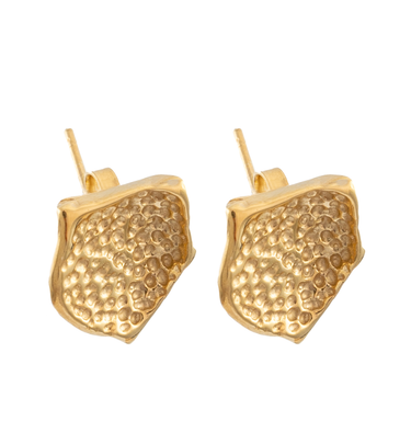 Aretes Coral Dorado